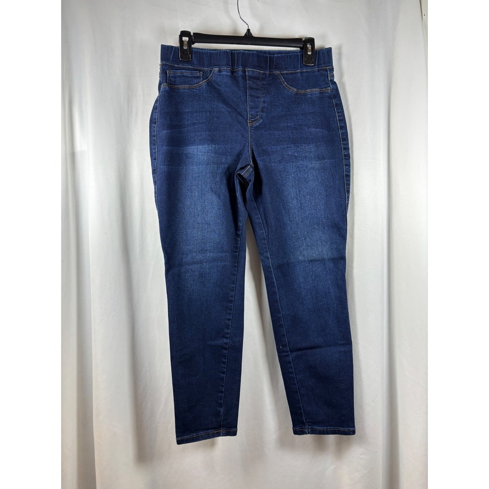 Royalty For Me Womens Dark Wash Pull On Jeggings Stretch Denim Jeans PL Petite